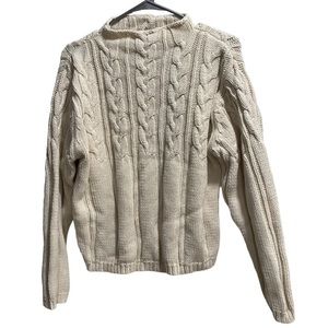 Women’s Eddie Bauer Sweater‎ 100% Cotton, size XS Off White